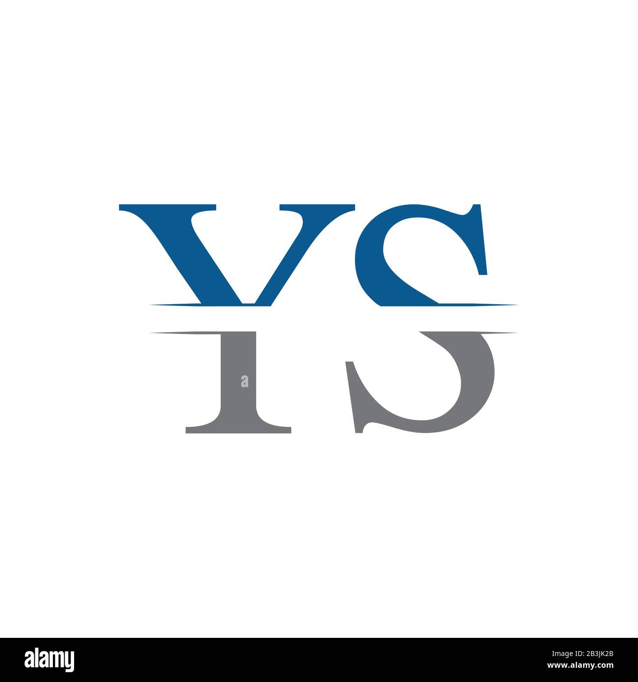 Vektor-Vorlage für das anfängliche YS-Logo-Design. Creative Letter YS Business Logo Vector Illustration Stock Vektor