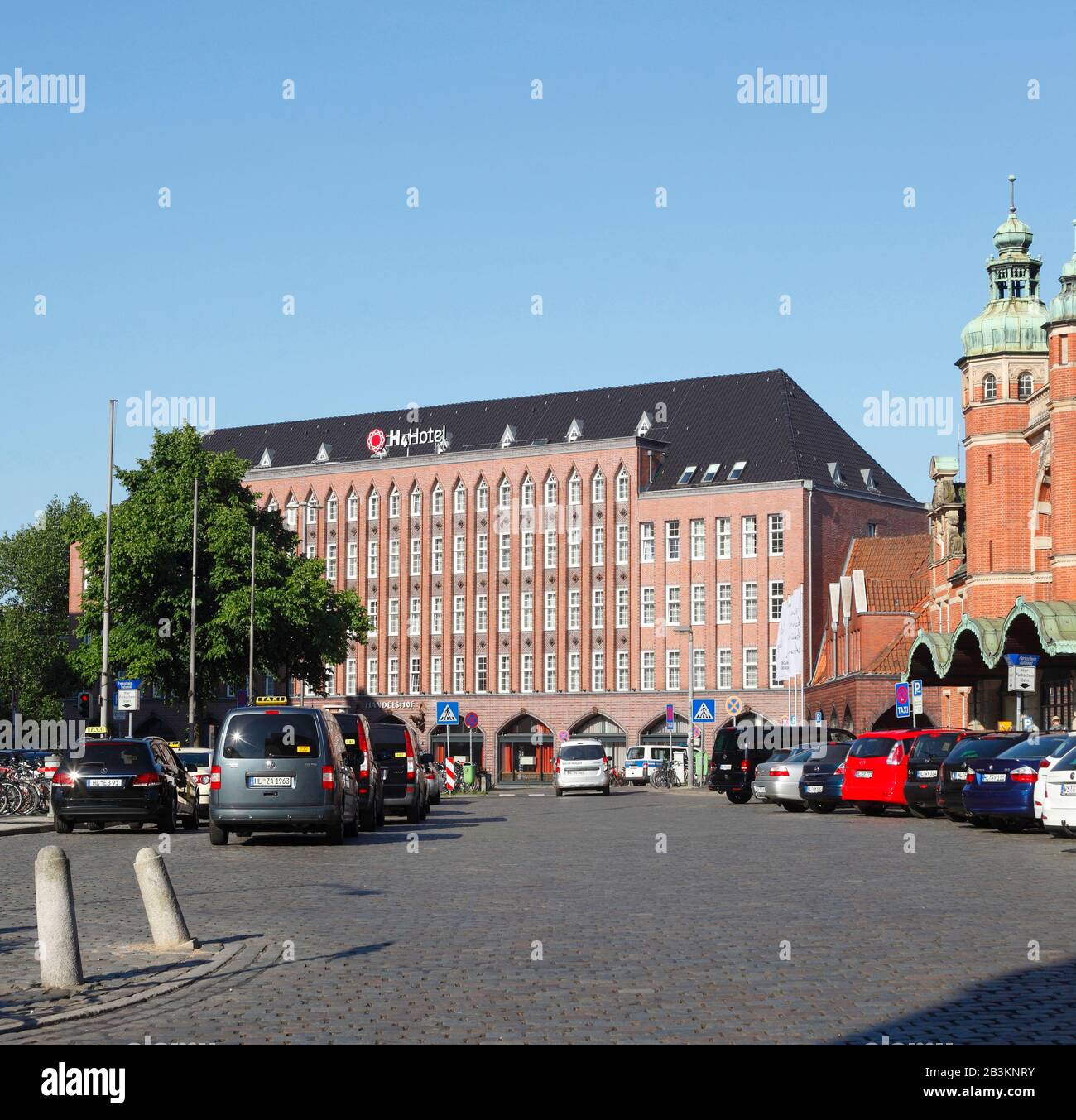 H4 Hotel am Hauptbahnhof, Lübeck, Schleswig-Holstein, Deutschland, Europa Stockfoto
