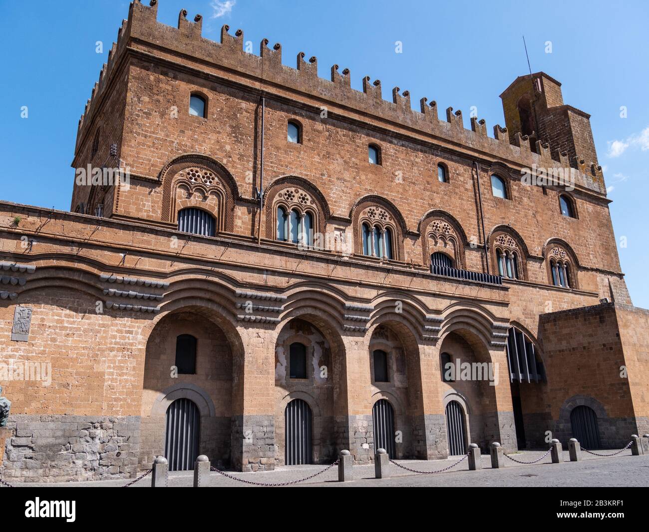 Italien, Umbrien, Orvieto, Palazzo del Popolo Stockfoto
