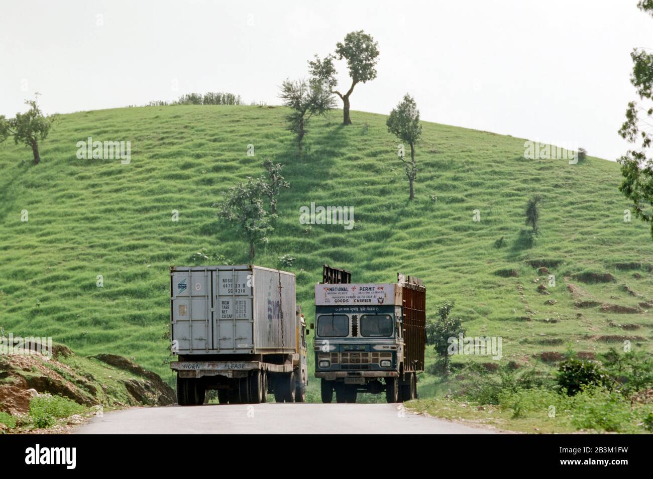 Trucks, N.H.B Vichhivata, Dungarpur, rajasthan, Indien, Asien Stockfoto
