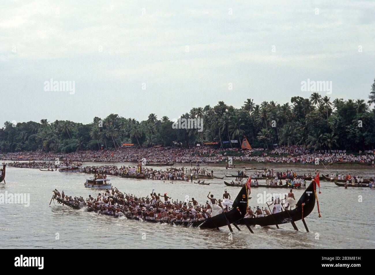 Nehru Boat Race Festivals, das onam Snake Boat Race, Jalostavam für den Haripad Subramanya Tempel, Alappuzha, Kerala, Indien, Asien Stockfoto