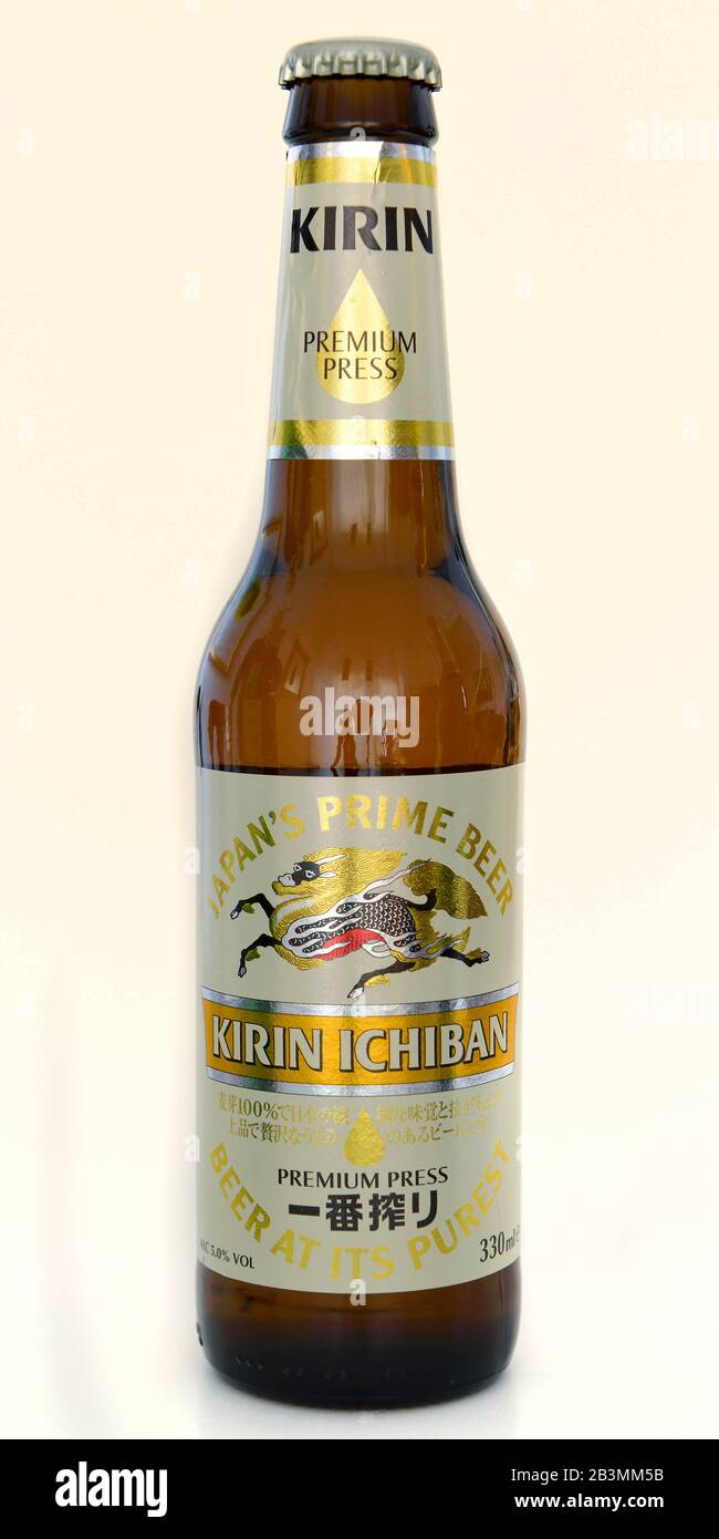 Flasche, Kirin Ichiban Beer, Japan Stockfoto