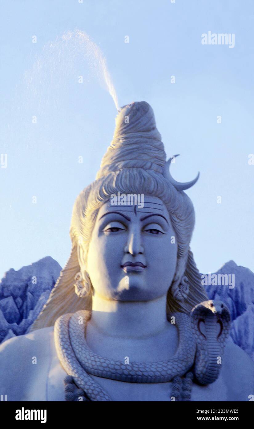 Lord Shiva Statue, Indien, Asien Stockfoto