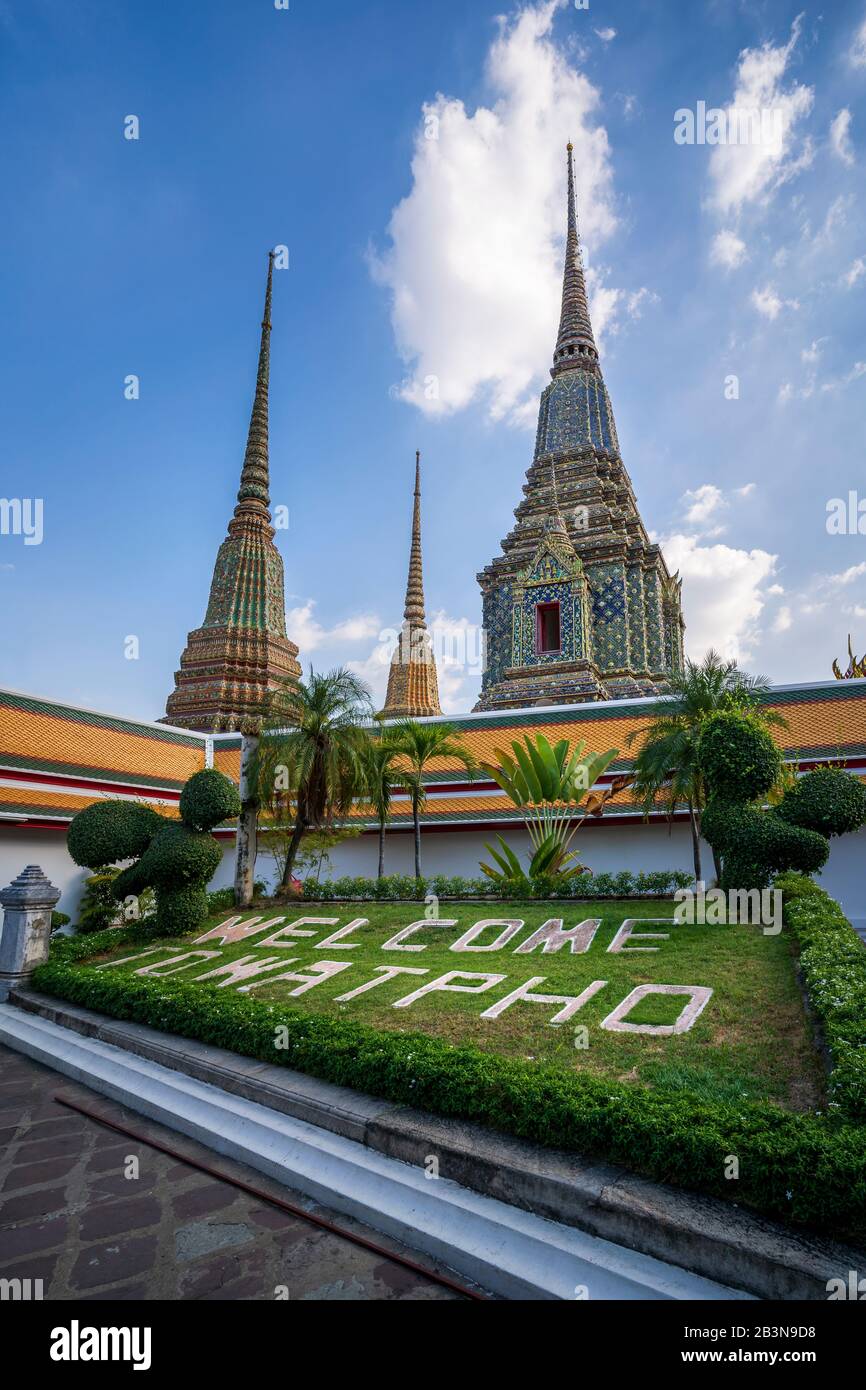 Wat Phra Chetuphon (Wat Pho) Tempel, Bangkok, Thailand, Südost-Asien, Asien Stockfoto