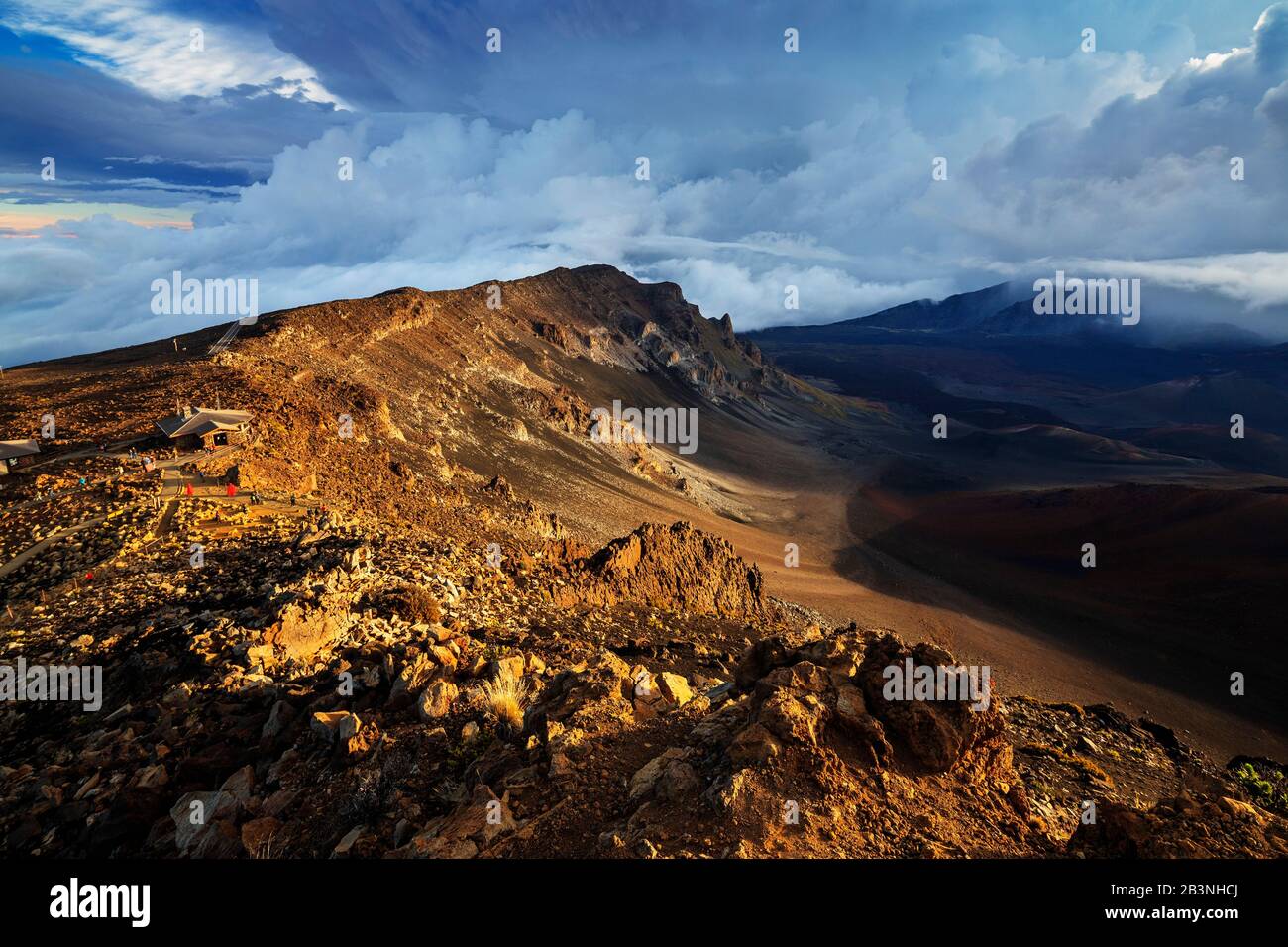 Haleakala-Nationalpark, Vulkanlandschaft, Maui-Insel, Hawaii, Vereinigte Staaten von Amerika, Nordamerika Stockfoto