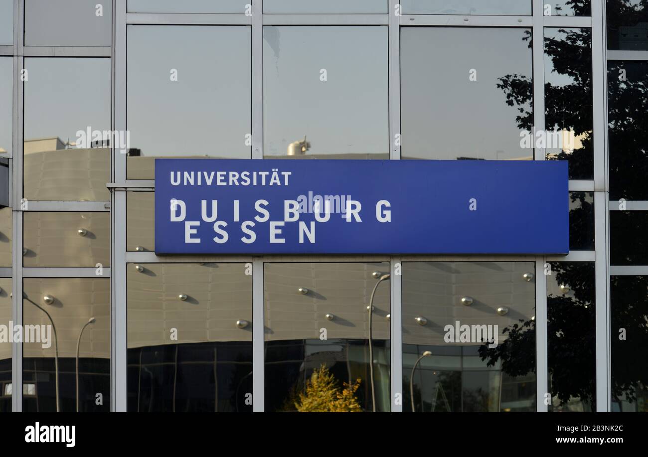 Universität Duisburg Essen, Berliner Platz, Essen, Nordrhein-Westfalen, Deutschland Stockfoto