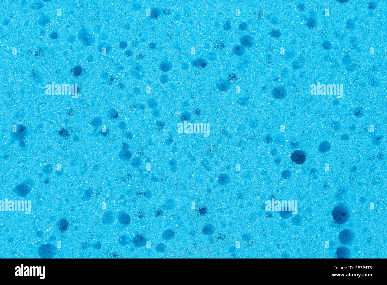 Nahtlose blaue Schwammtextur als abstrakter Hintergrund Stockfoto
