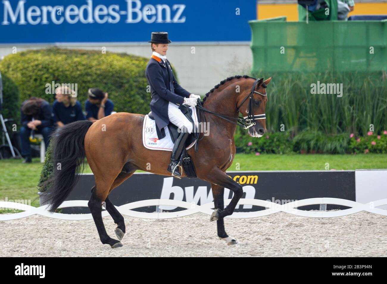 Edward Gal (NED) Reiten Group 4 Securicor Lingh - World Equestrian Games, Aachen - 23. August 2006, Dressur Grand Prix Stockfoto