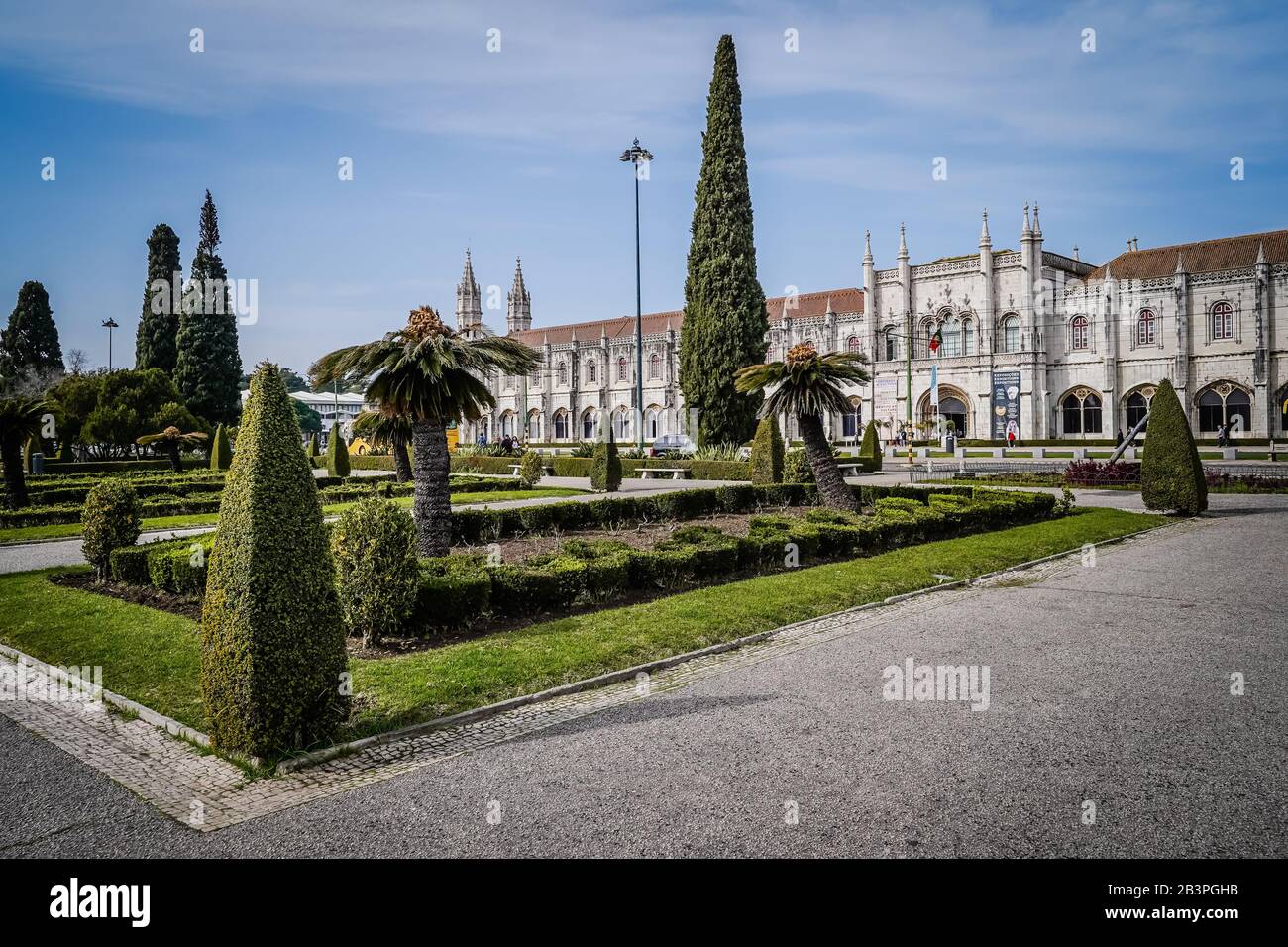 Der Praça do Impéro ist ein Stadtplatz und Park, der an die wichtigsten Denkmäler und Touristenattraktionen in der Zivilgemeinde Belém, munso, grenzt Stockfoto