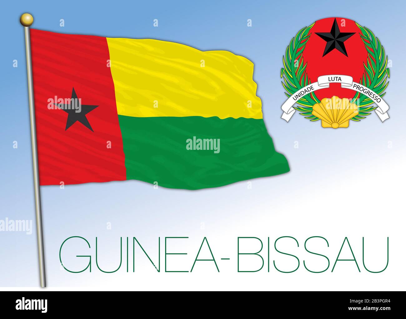 Flaggenpin Guinea-Bissau | Anstecknadel Mit Fahne | Ca. 15x20 Mm, Emailliert | Mit Butterflyclip