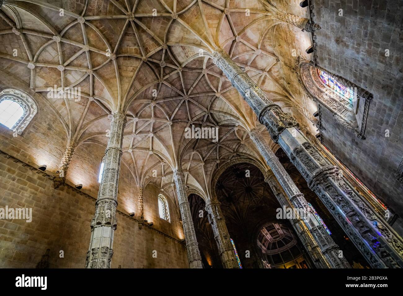 Kirche Santa Maria de Belem, Belem, Lissabon, Portugal Stockfoto