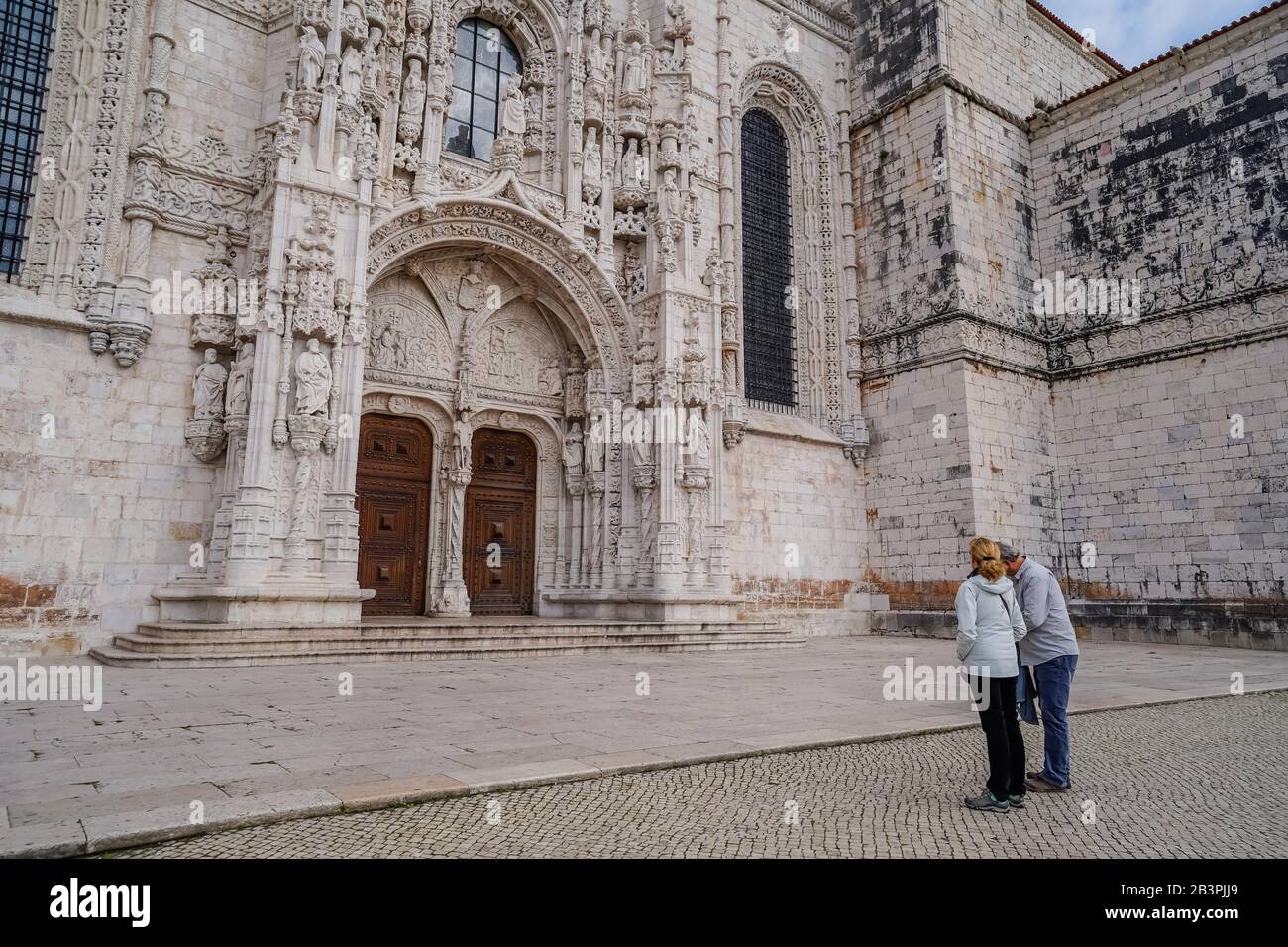 Kirche Santa Maria de Belem, Belem, Lissabon, Portugal Stockfoto