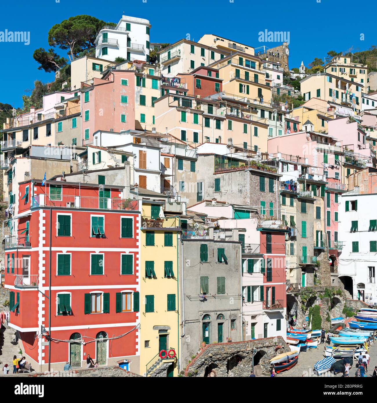 Monterosso al Stute, ein altes Fischerdorf, ist eine Stadt in der Cinque Terre Stockfoto