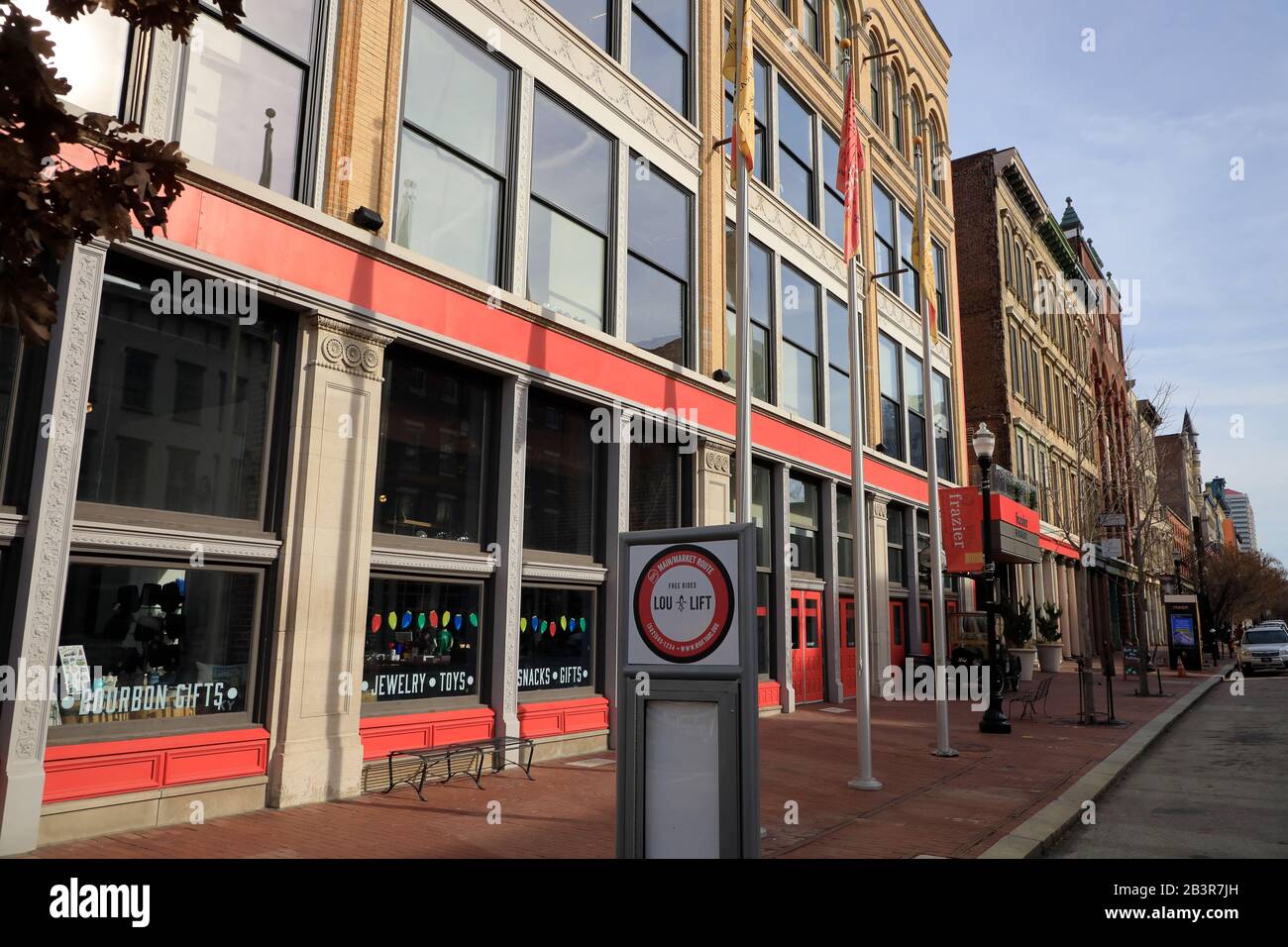 Außenansicht des Frazier History Museum der offizielle Ausgangspunkt von Kentucky Bourbon Trail.Louisville.Kentucky.USA Stockfoto