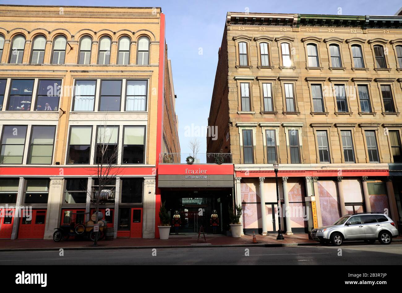 Außenansicht des Frazier History Museum der offizielle Ausgangspunkt von Kentucky Bourbon Trail.Louisville.Kentucky.USA Stockfoto