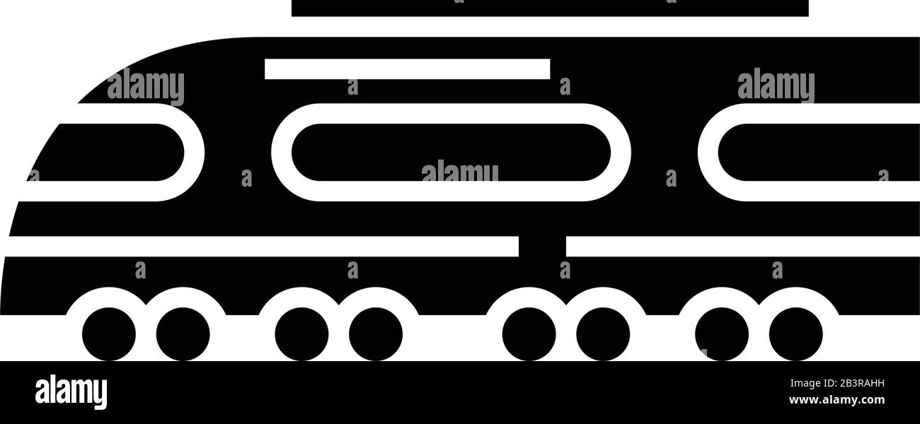 Schwarzes Symbol für Rennbahn, Konzeptdarstellung, Vektor-Flachsymbol, Glyph-Zeichen. Stock Vektor