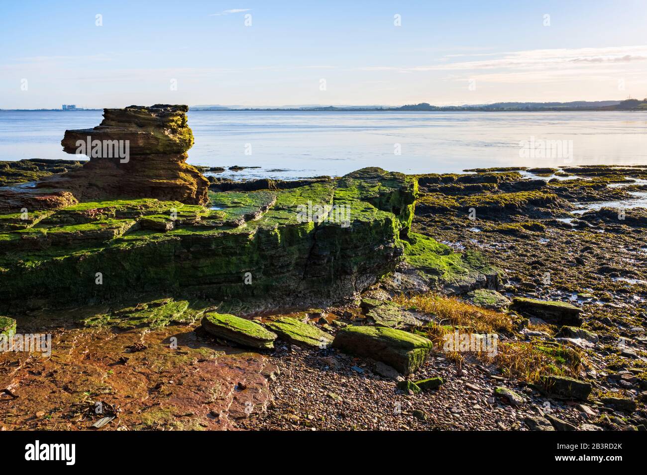 Der Fluss Severn bei Chepstow. Stockfoto