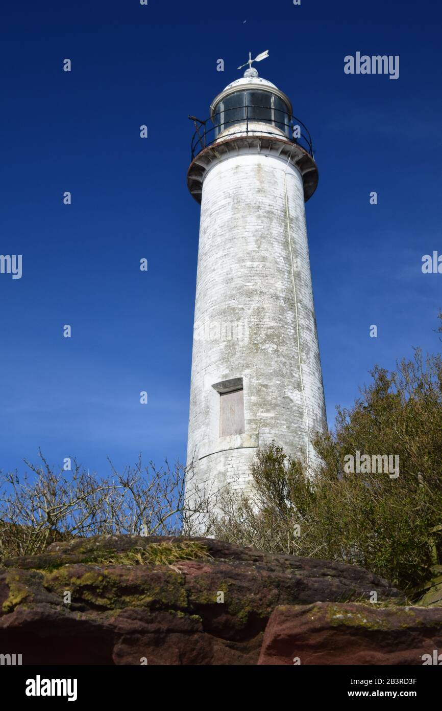 Das River Mersey Estuary North Shore im Hale Conservation Area Stockfoto