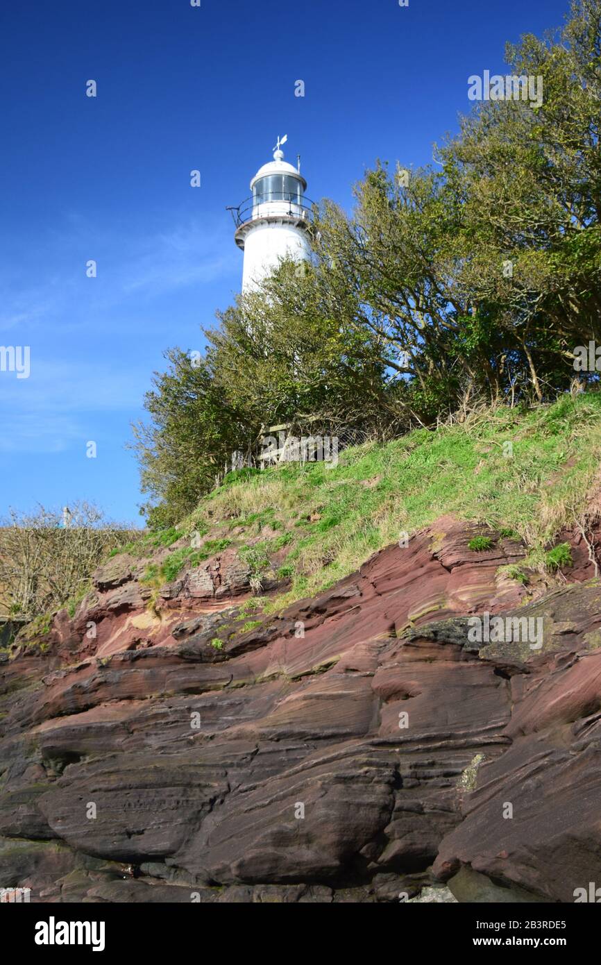 Das River Mersey Estuary North Shore im Hale Conservation Area Stockfoto