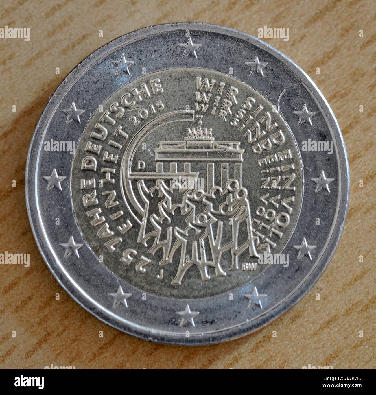 2-Euro-Stueck Stockfoto