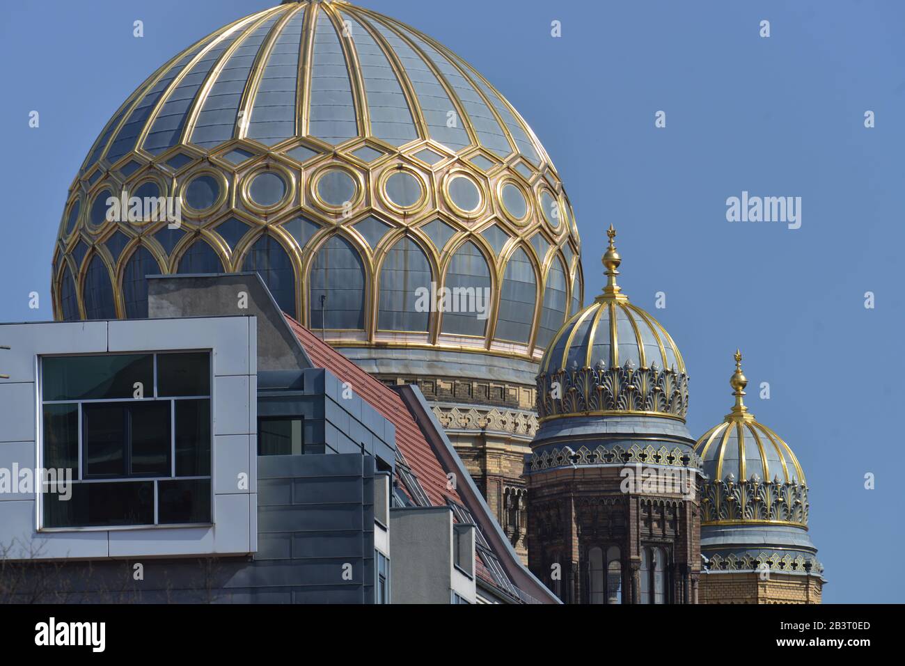 Synagoge, Oranienburger Straße, Mitte, Berlin, Deutschland Stockfoto