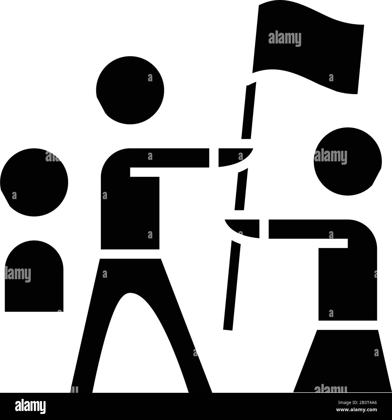 Umschaltung schwarzes Symbol, Konzeptabbildung, Vektor-Flachsymbol, Glyph-Zeichen. Stock Vektor