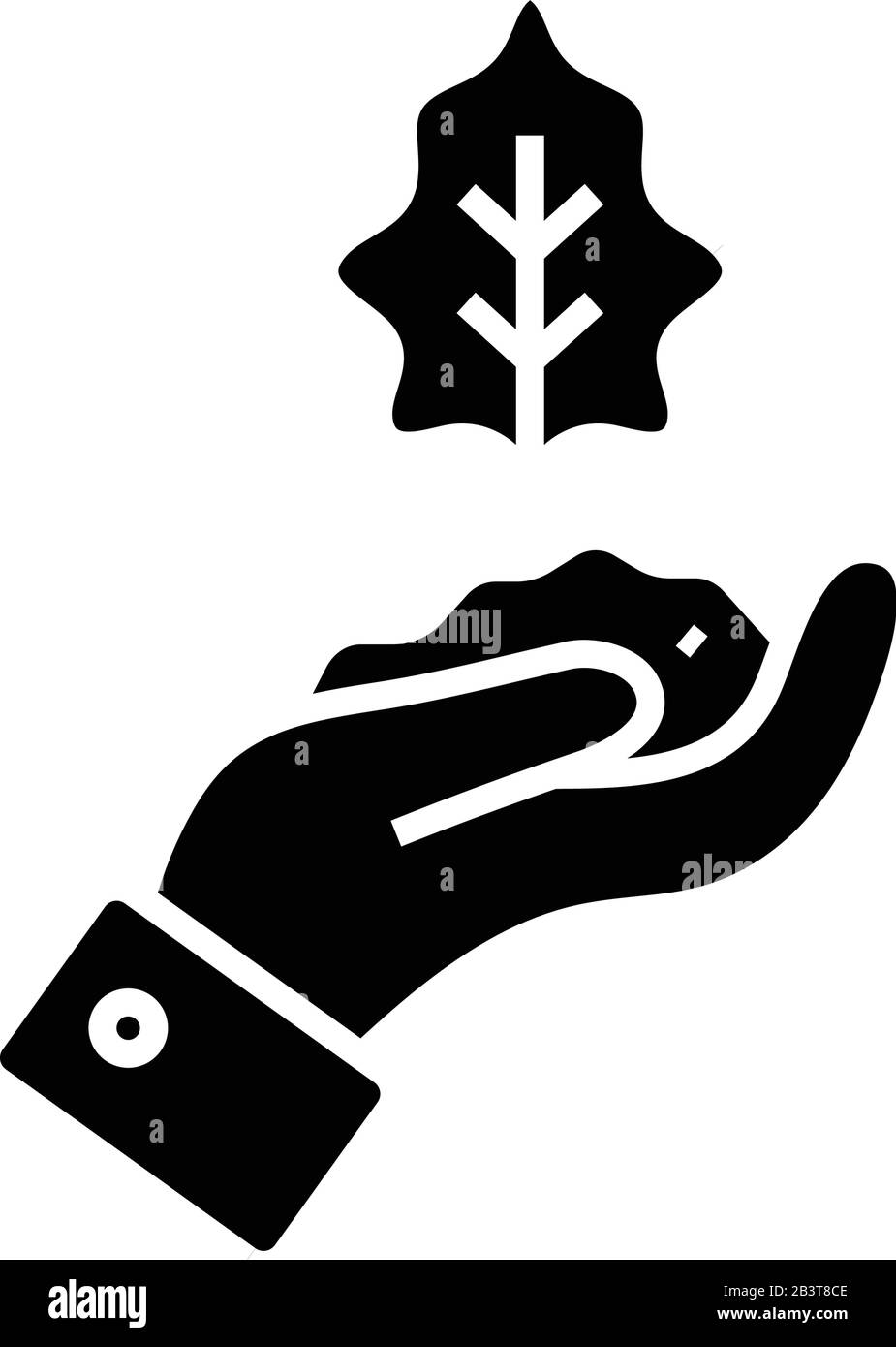 Unterstützung für wachsende schwarze Symbole, Konzeptabbildung, Vektor-Flachsymbol, Glyph-Zeichen. Stock Vektor
