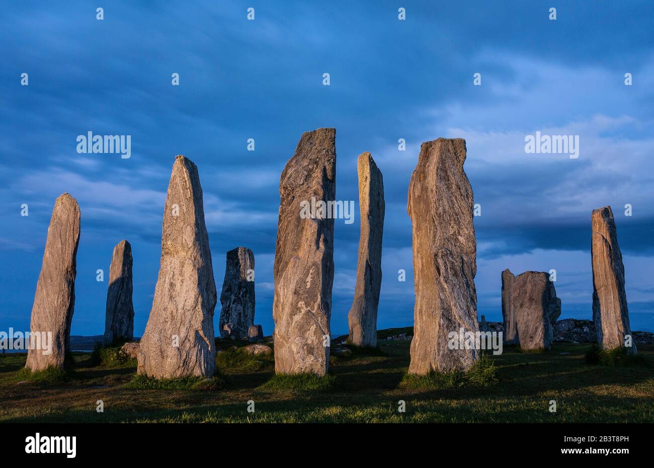 Callanish Steinkreis, Isle of Lewis, äußeren Hebriden, Schottland Stockfoto