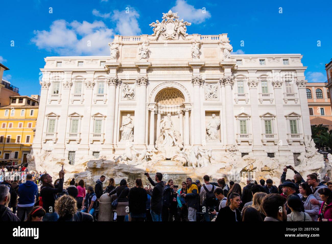 Fontana di Trevi, Trevi-Brunnen, Piazza di Trevi, centro storico, Rom, Italien Stockfoto
