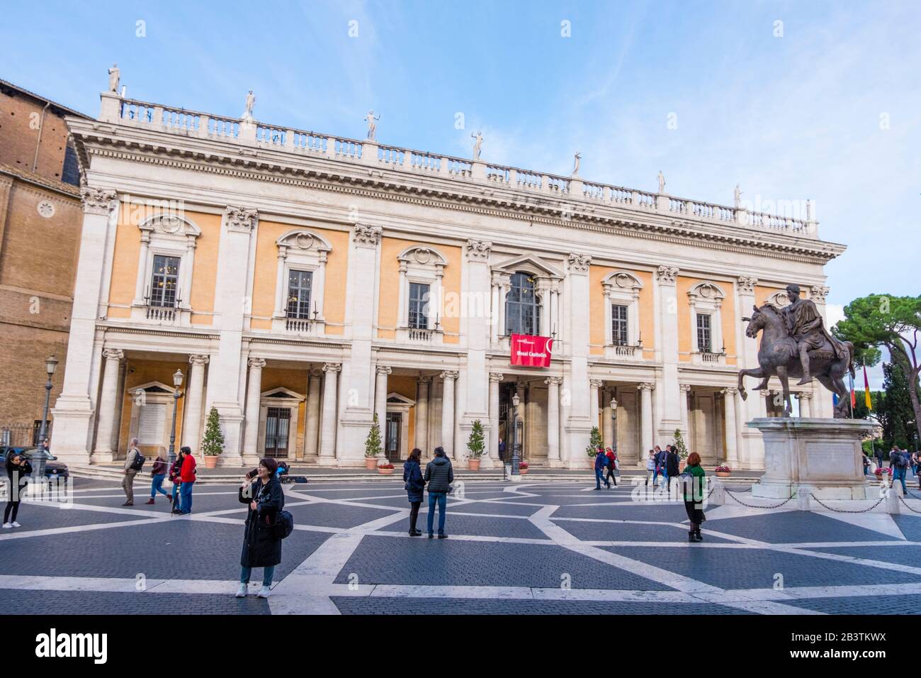 Musei Kapitolini, Kapitolinische Museen, Palazzo dei Conservatori, Piazza del Campidoglio, Rom, Italien Stockfoto