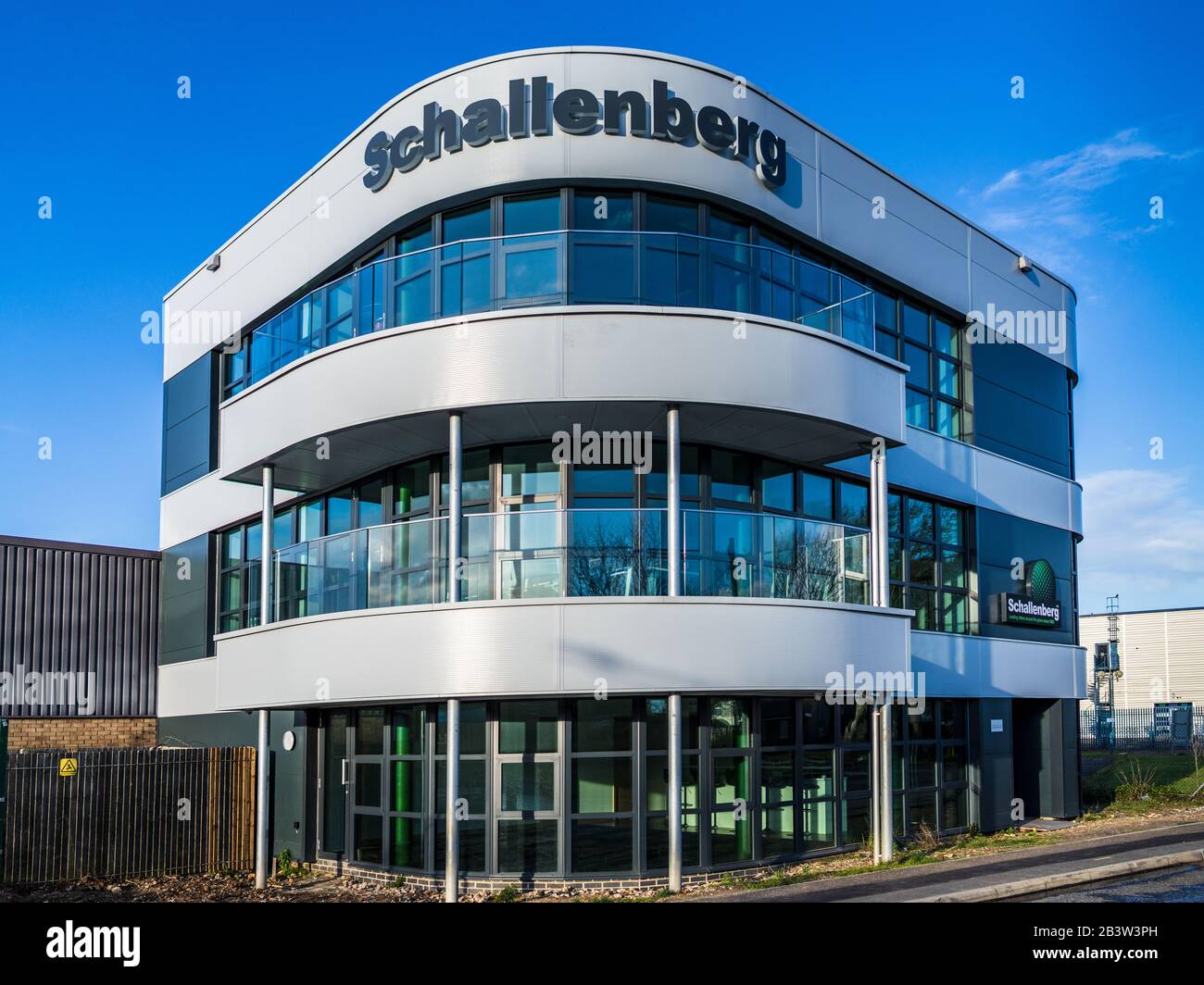 Schallenberg International Limited HQ Felixstowe UK - Global Fracht-Movement and Logistics Management Company Stockfoto