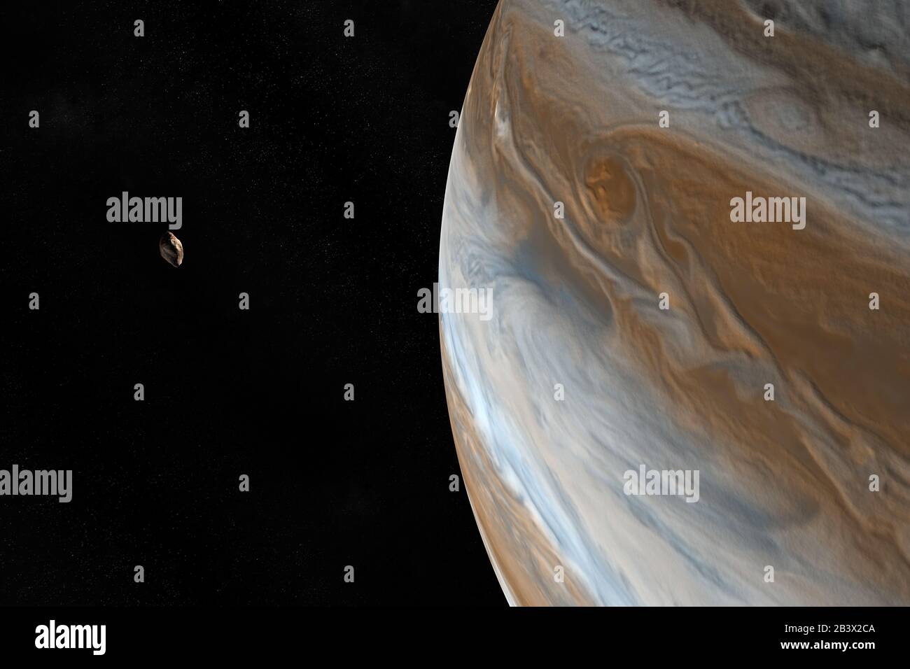 Amalthea ist der mond des jupiter Fotos und Bildmaterial in hoher