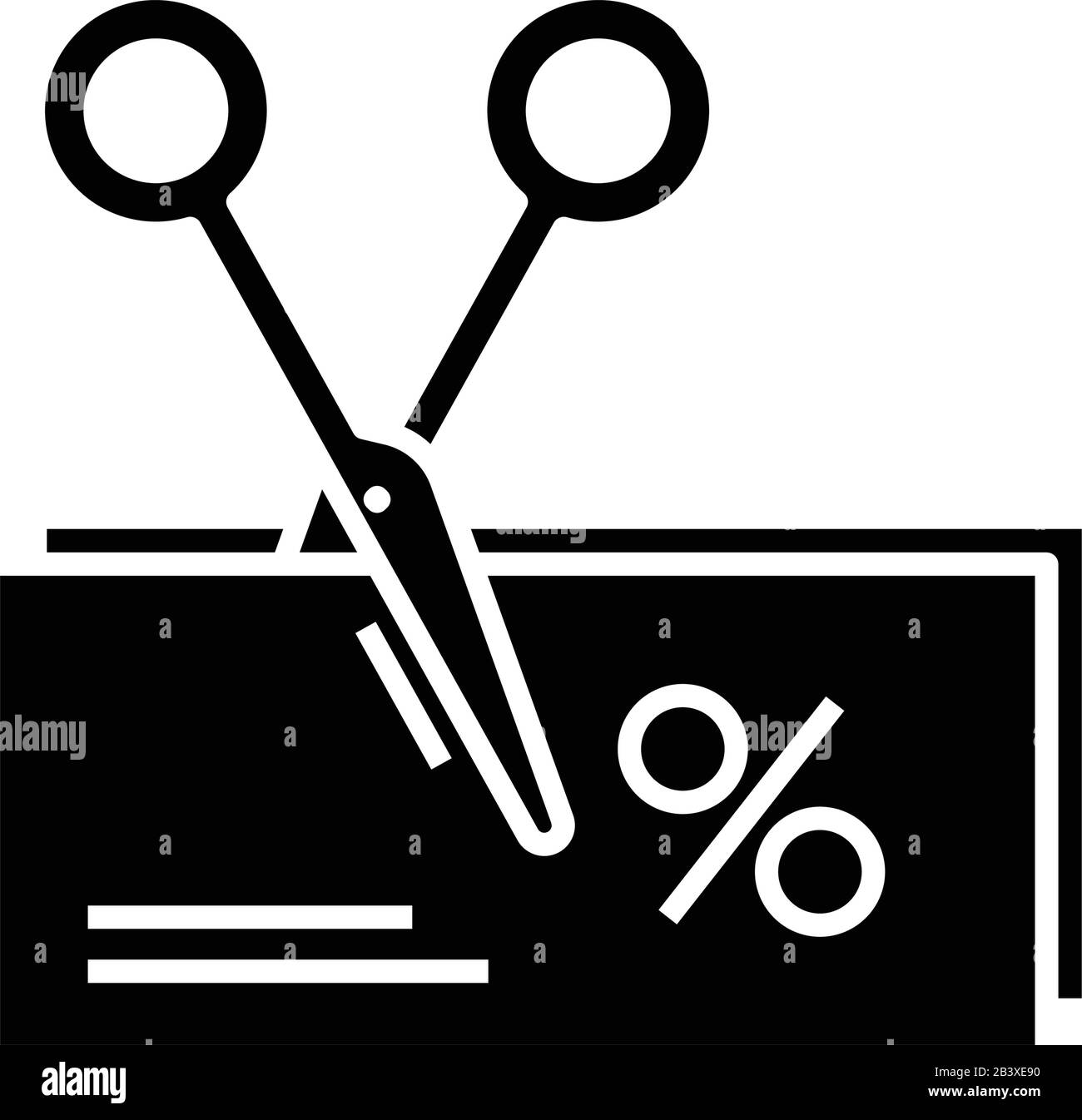 Verkaufssymbol schwarz, Konzeptabbildung, Vektor-Flachsymbol, Glyph-Zeichen. Stock Vektor