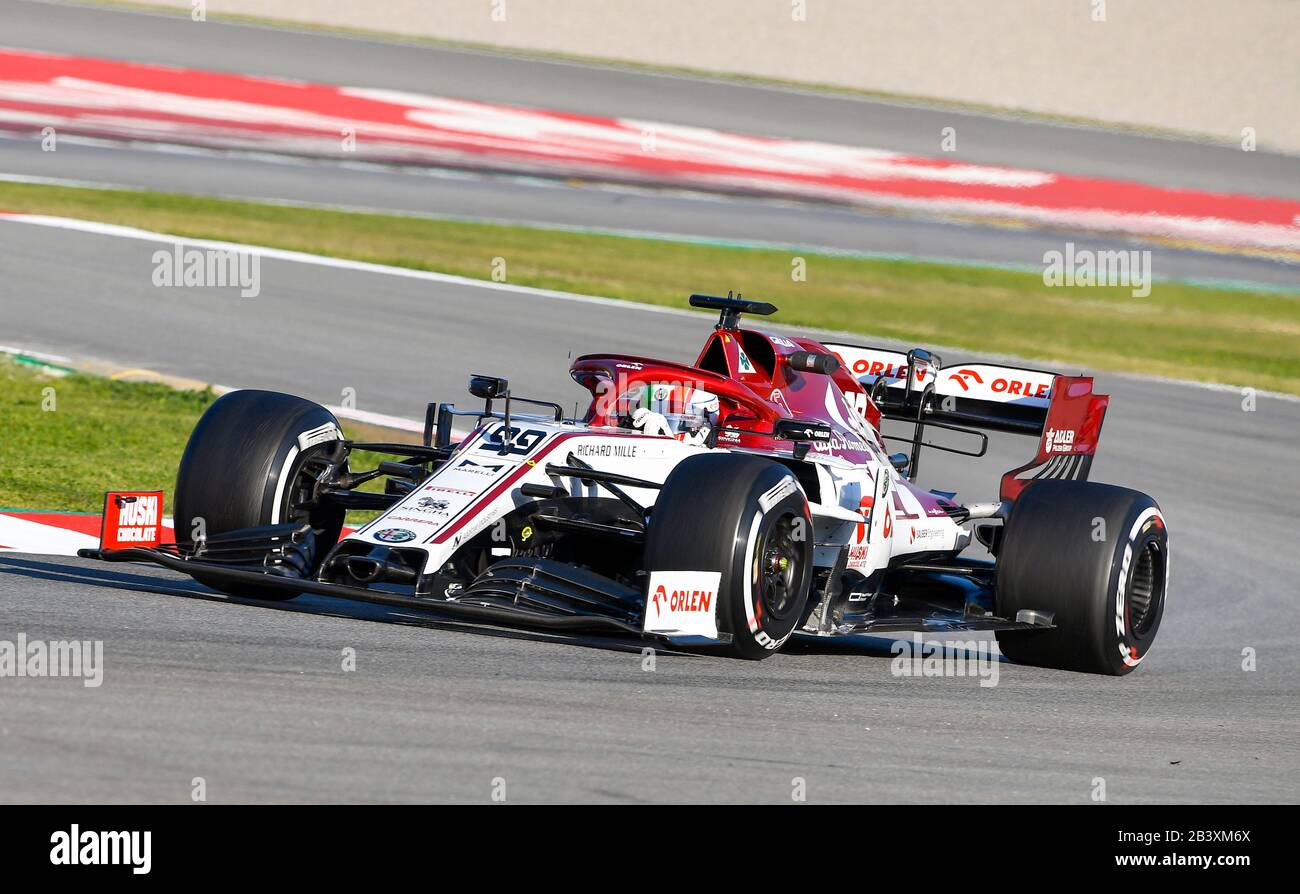 Circuit de Barcelona-Catalunya in Montmelo Spanien 19.2.2020, Formel-1-Vorsaisontests, Antonio Giovinazzi (ITA), Alfa Romeo Stockfoto