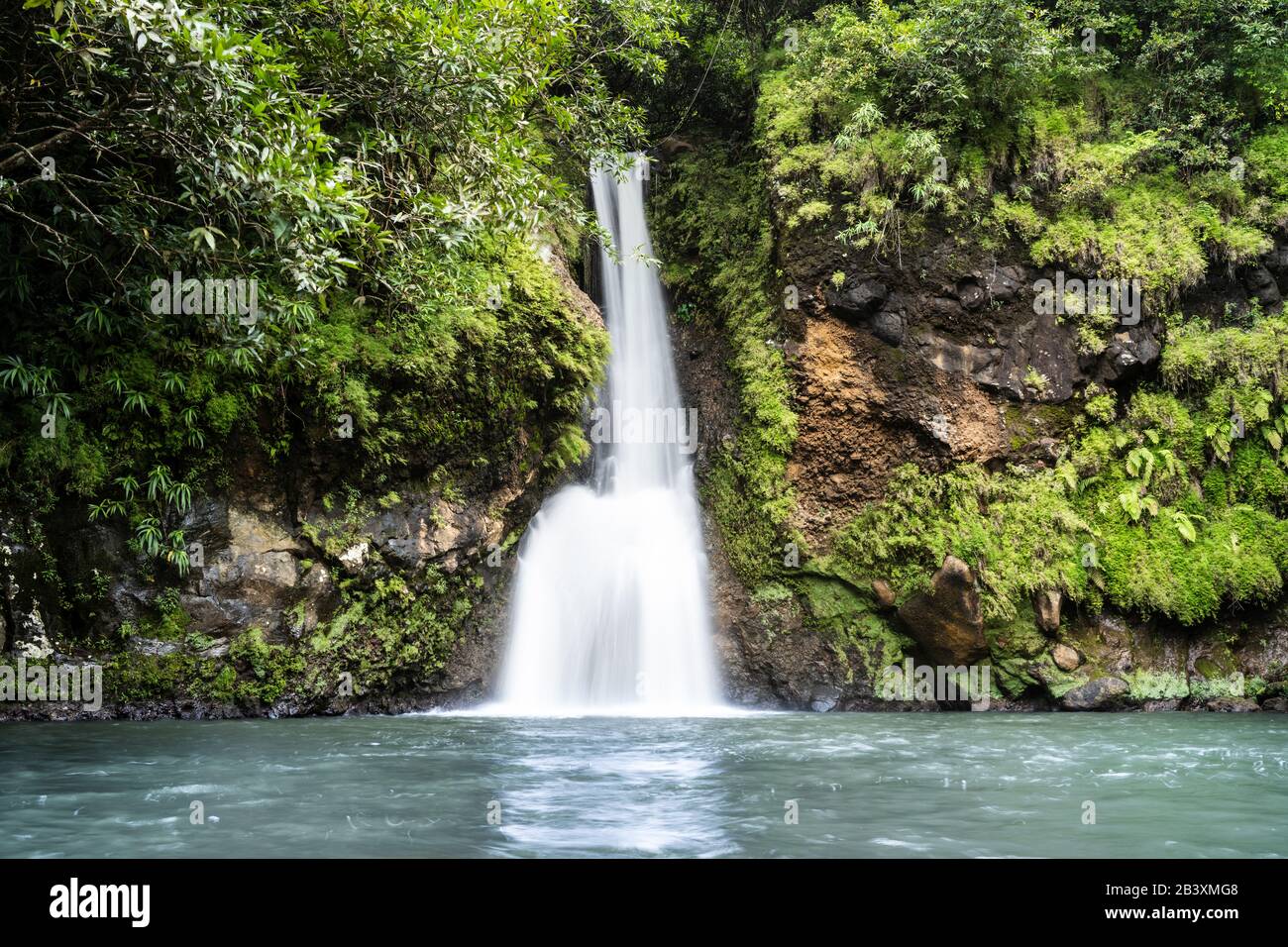 Chamouze Wasserfall In Chamarel, Insel Mauritius, Afrika Stockfoto