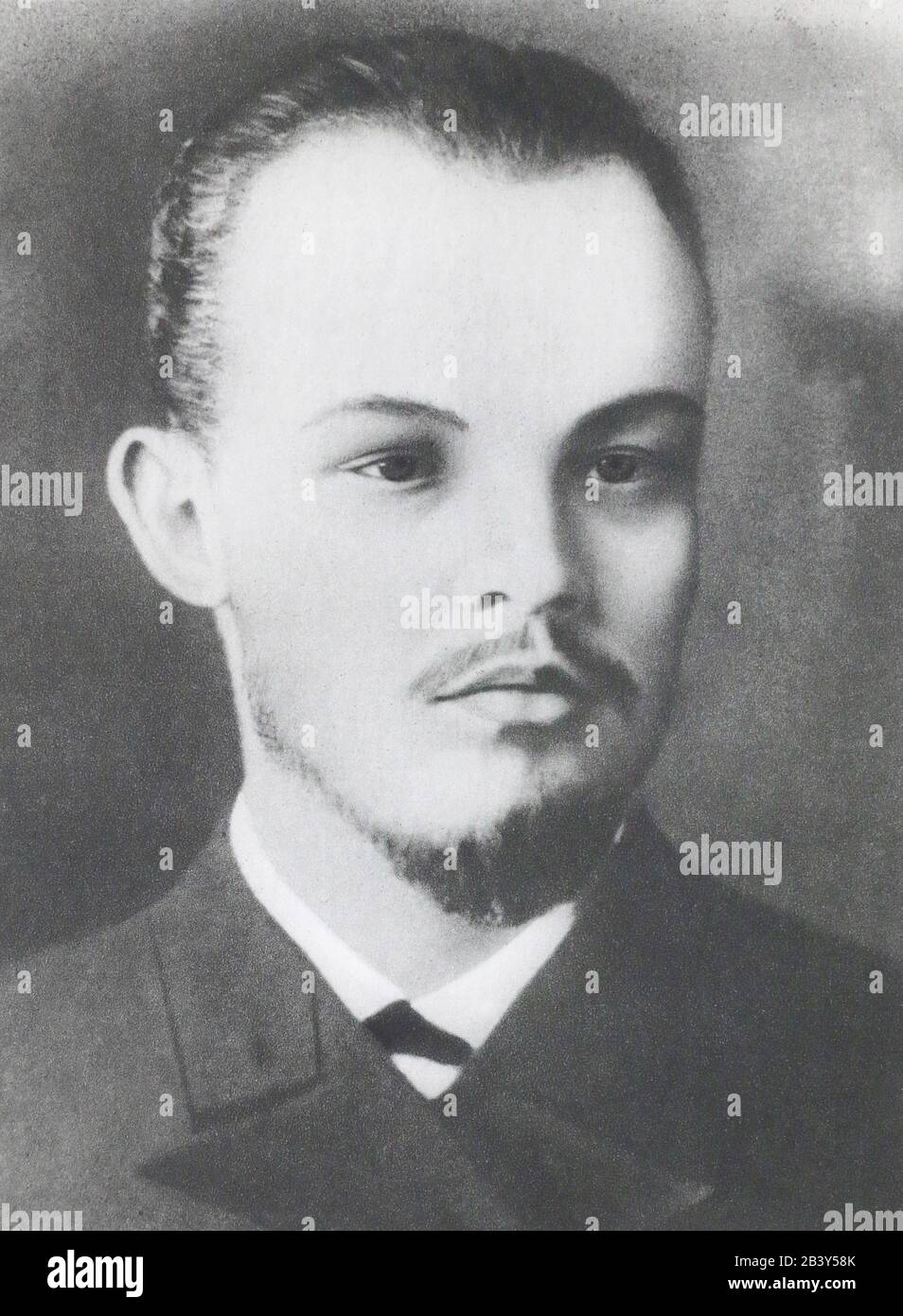 Fotoporträt von V.I. Lenin im Jahr 1892. Stockfoto