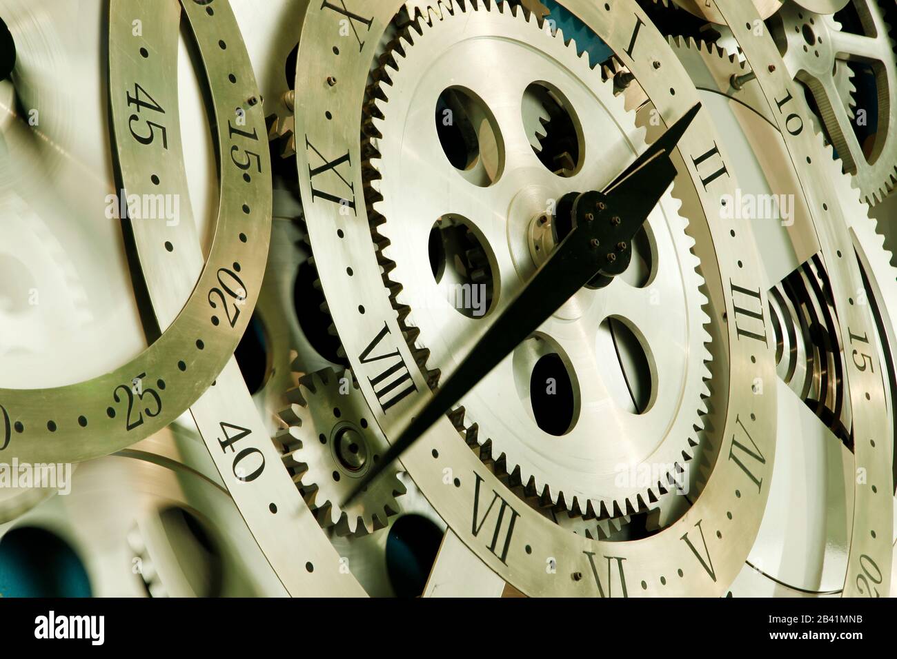 Drehbare Uhr, Nahaufnahme Stockfoto