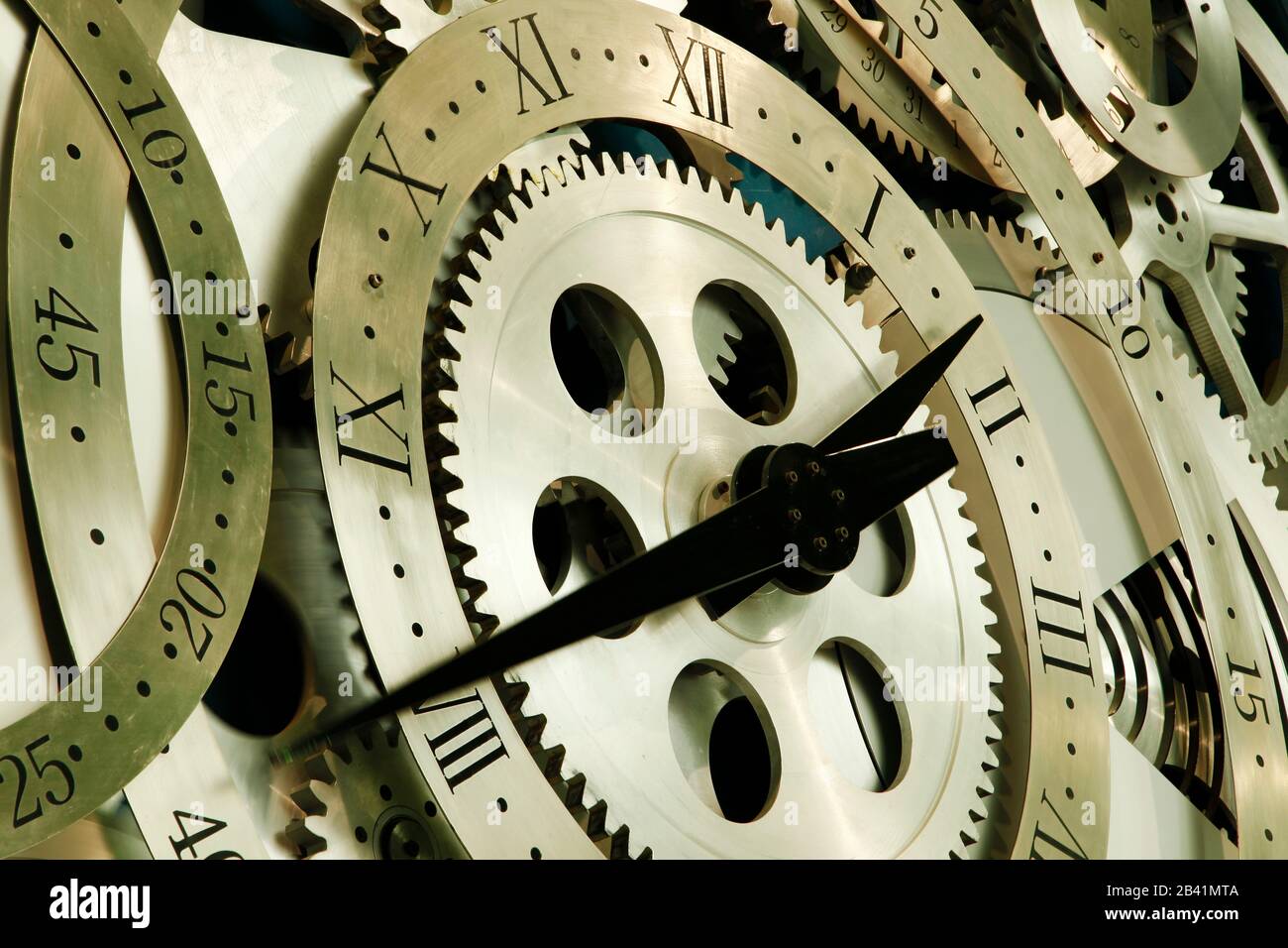 Drehbare Uhr, Nahaufnahme Stockfoto