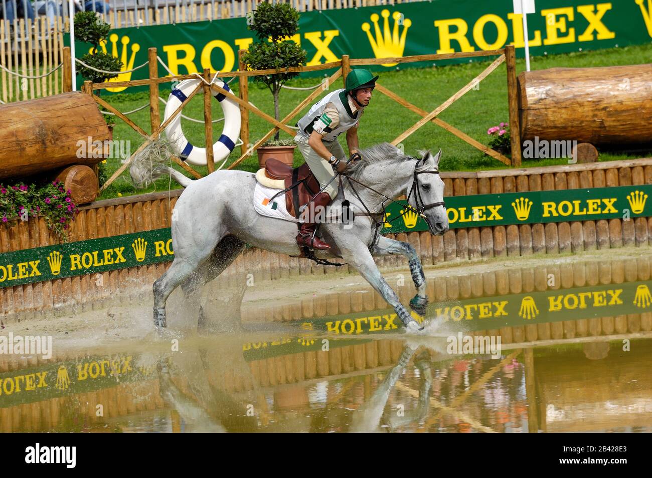 Geoff Curran (IRE), Liedermacher Alfred - Weltreiterspiele Aachen - 26. August 2006, Military Cross Country Stockfoto