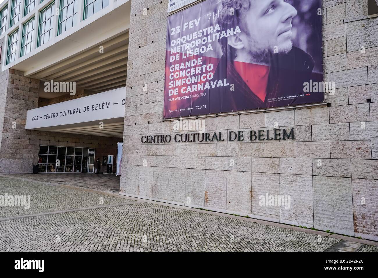 Das Centro Cultural de Belém ist ein renommiertes Kulturzentrum in Lissabon Portugal Stockfoto