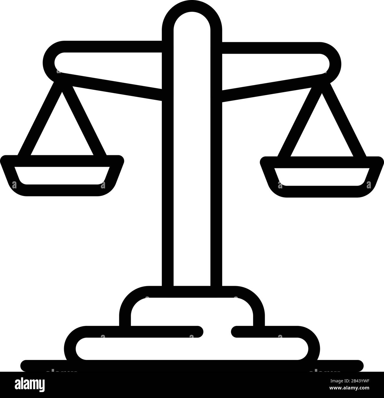 Symbol "Loan Balance", Gliederungsstil Stock Vektor