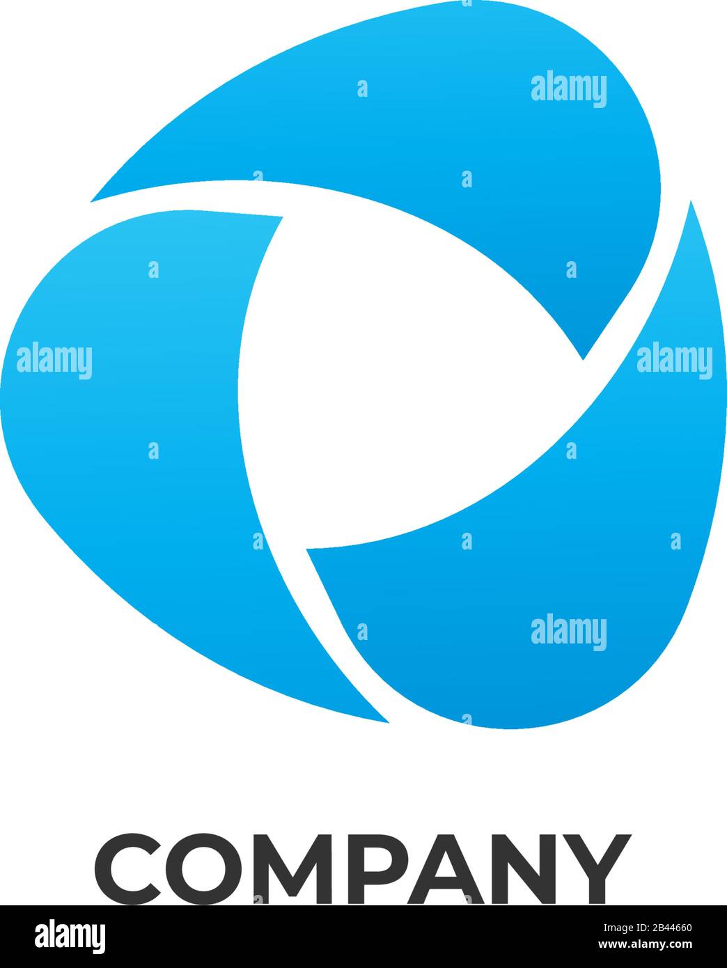 Abstrakte Darstellung des Wasserwirbels. Tsunami-Symbol. Logo-Design-Vorlage. Desaster, Recycle Logo Konzept isoliert auf weißem Hintergrund, speichern Sie den Ozean, s. Stock Vektor