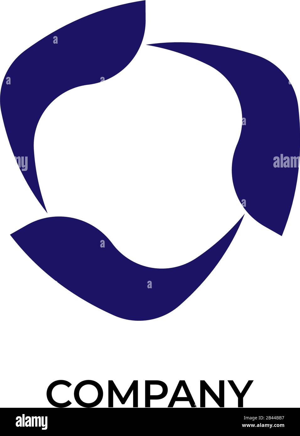 Abstrakte Wirbelabbildung. Cycle Logo Designvorlage isoliert auf weißem Hintergrund Stock Vektor