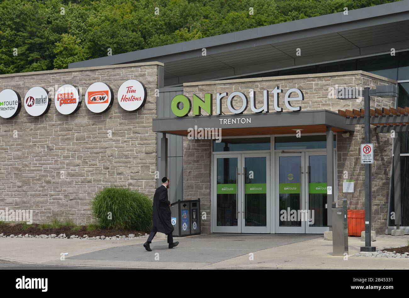 Onroute, Autobahnraststaette, Trenton, Kanada Stockfoto