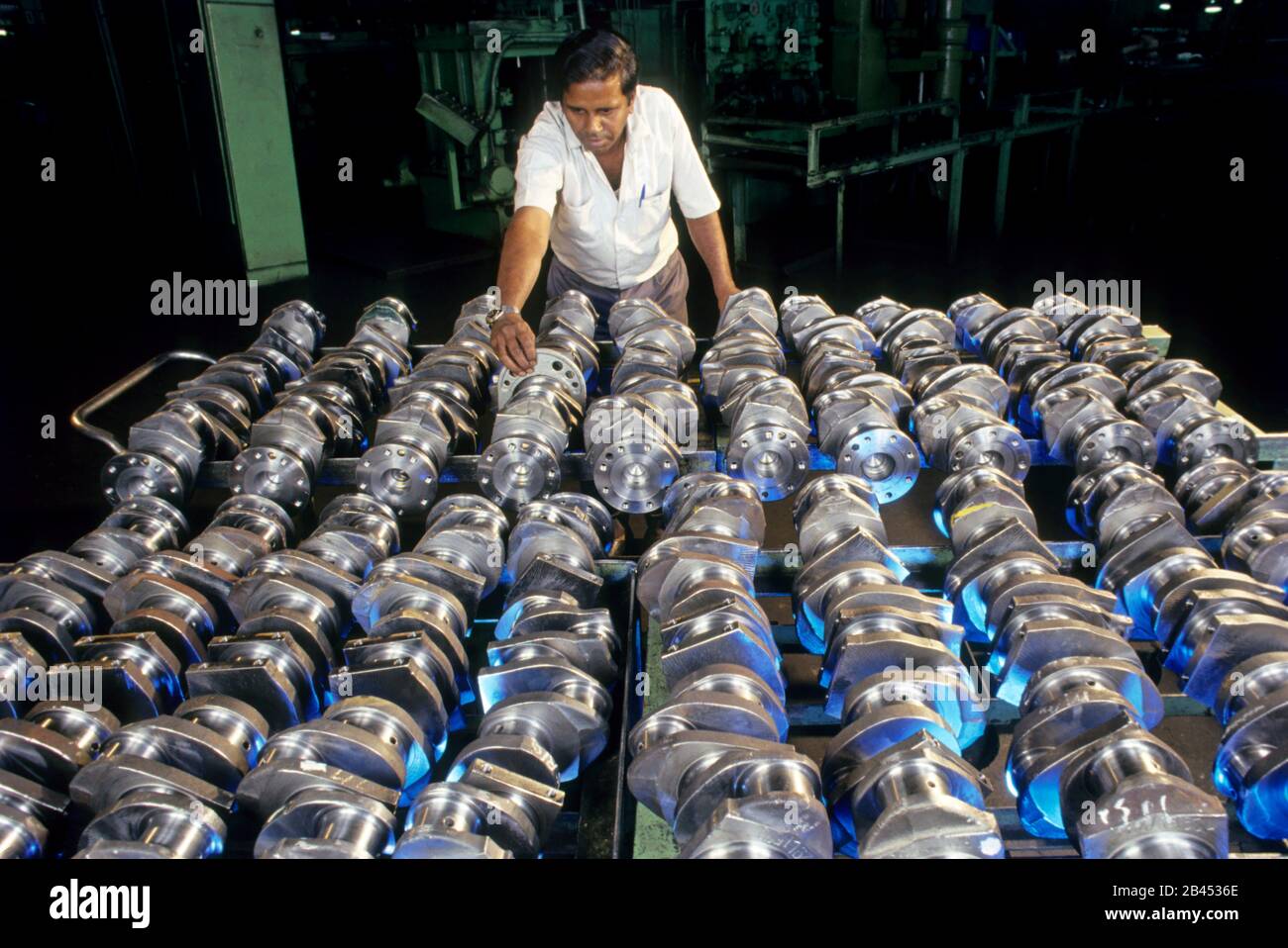 Automobilfabrik, Indien, Asien Stockfoto