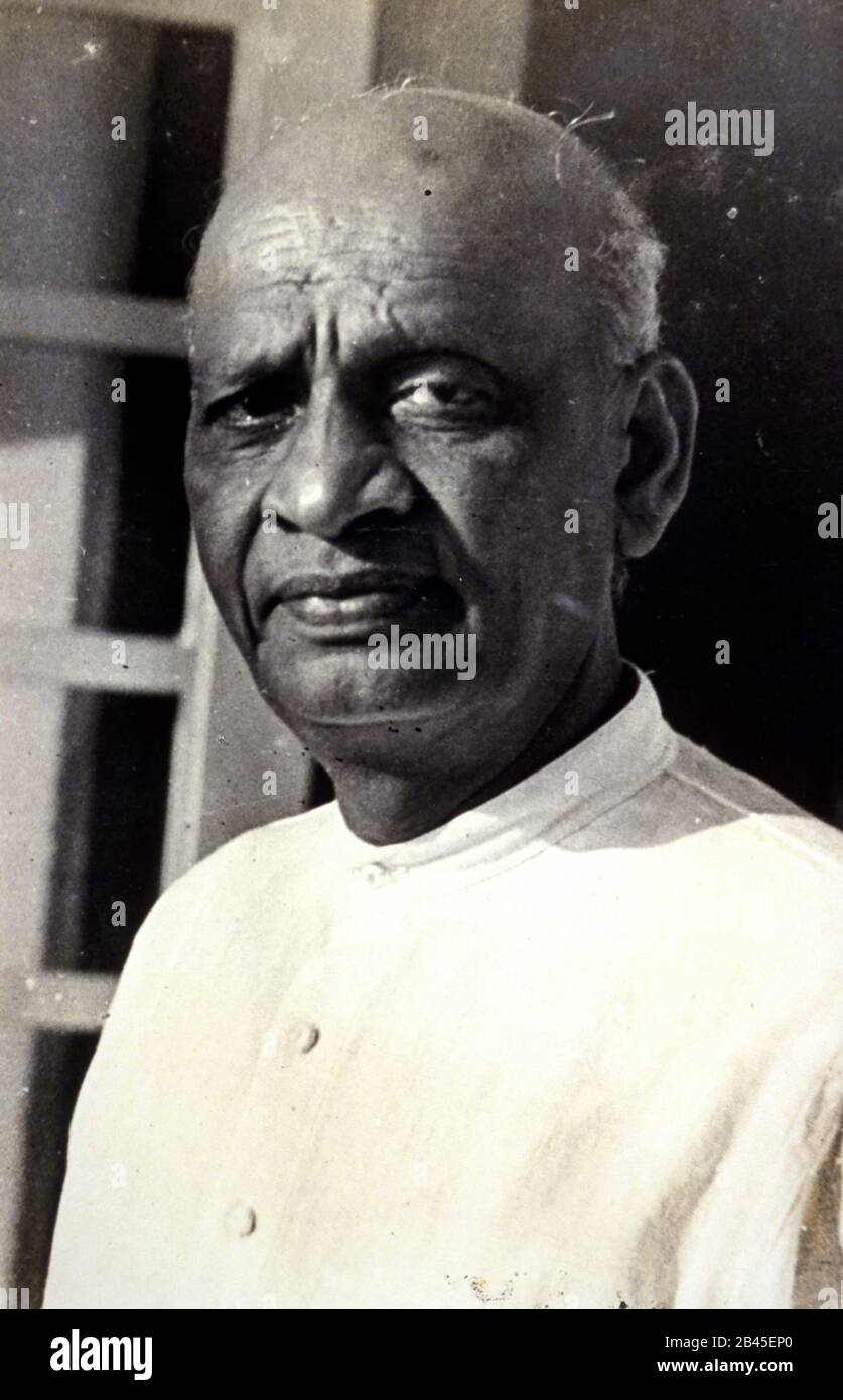 Vallabhbhai Patel, Sardar Vallabhbhai Patel, Sardar Patel, Vallabhbhai Jhaverbhai Patel, Indien, Asien, 1920er Jahre, alter Jahrgang 1900s Bild Stockfoto
