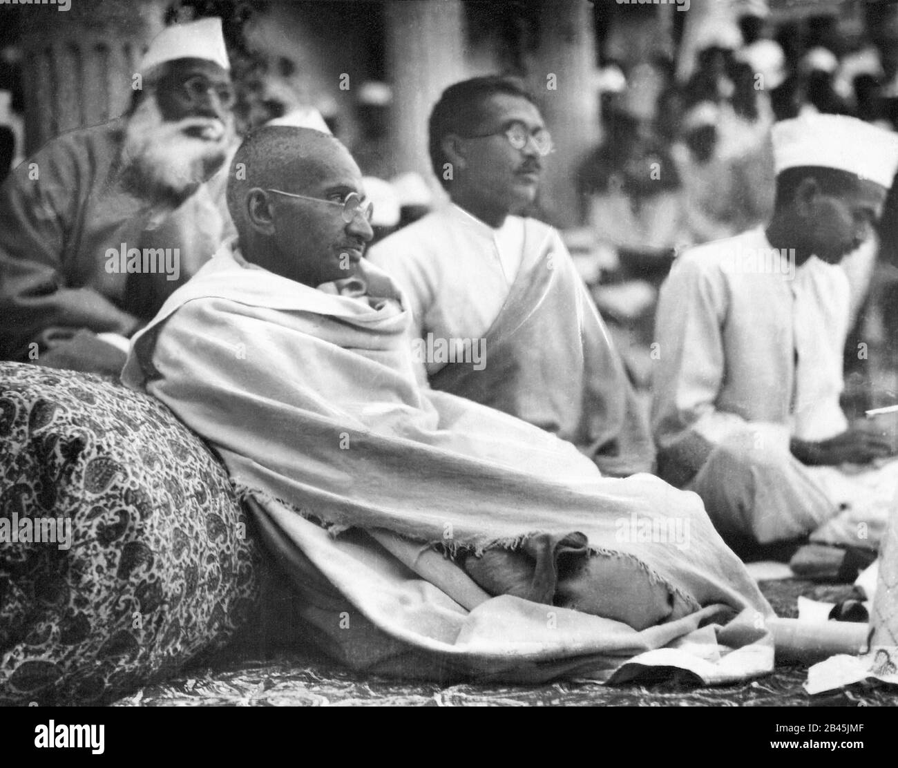 Mahatma Gandhi als Kanzler des Gujarat Vidyapith, Ahmedabad, Gujarat, Indien, Asien, 28. November 1926, alter Jahrgang 1900s Bild Stockfoto