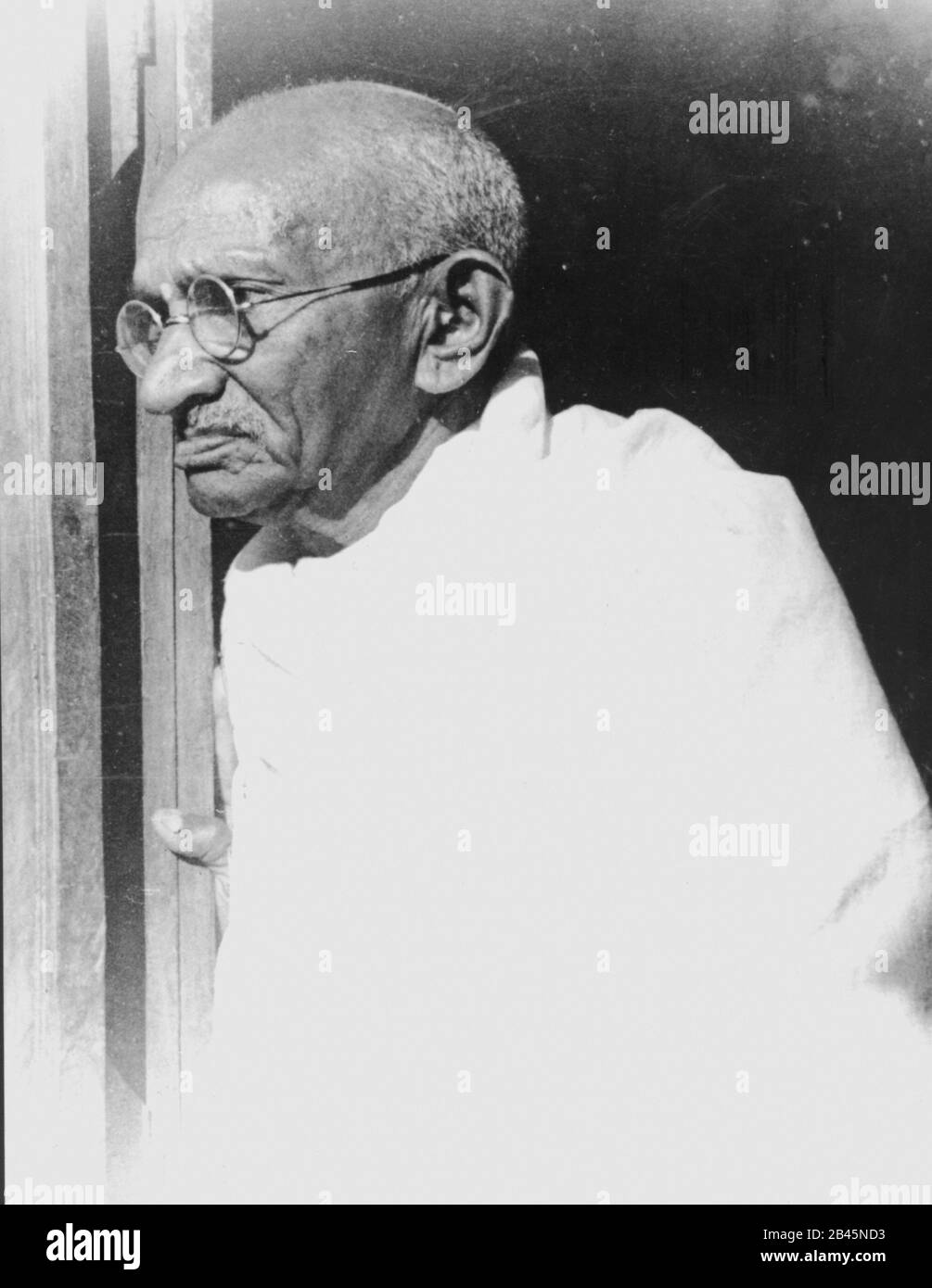 Mahatma Gandhi Portrait, Indien, Asien, 1940, altes Bild des Jahrgangs 1900er Stockfoto