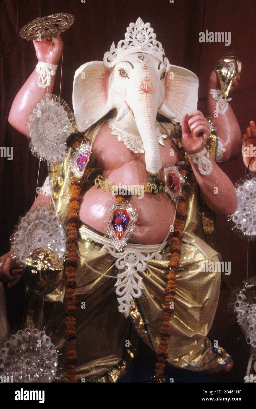 Idol von ganesh in durga Puja Festival in kalkutta im Westen bengalens Indien Asien Stockfoto