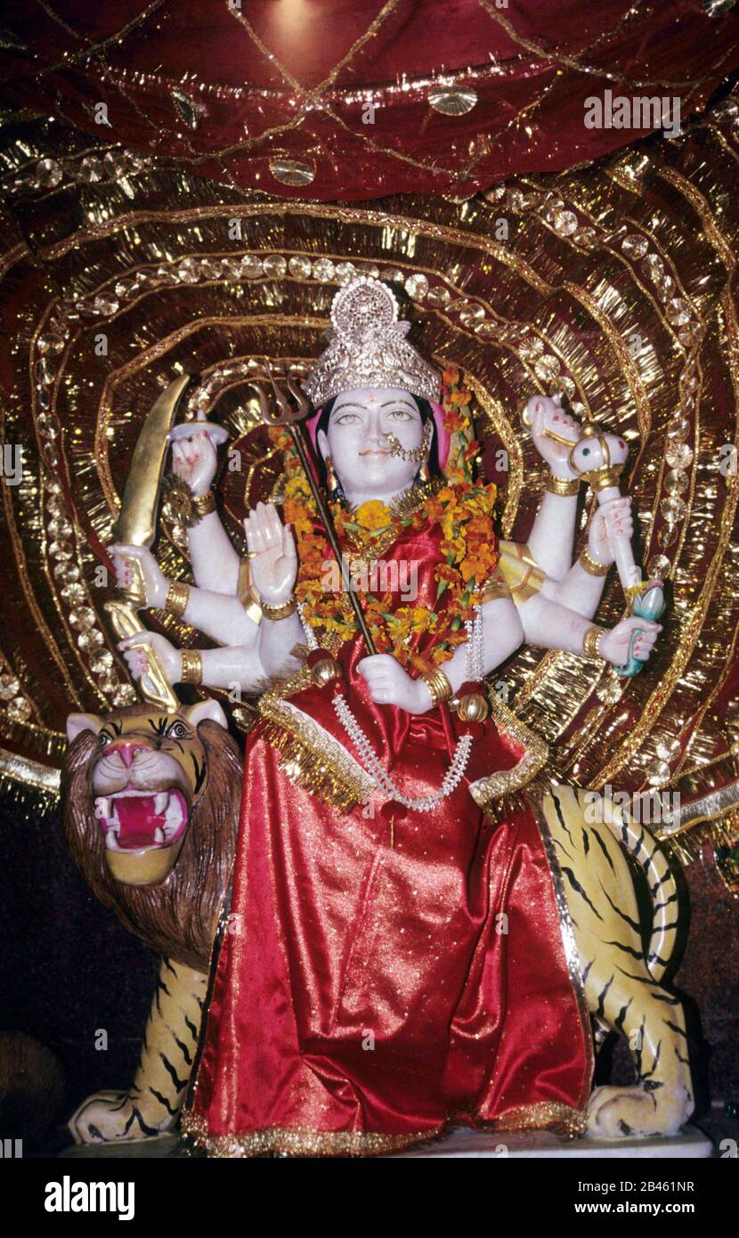 Idol der durga-göttin Indien Asien Stockfoto